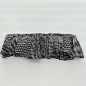 J. Crew Seersucker Bandeau Bikini Top Size Small Black & White Gingham
